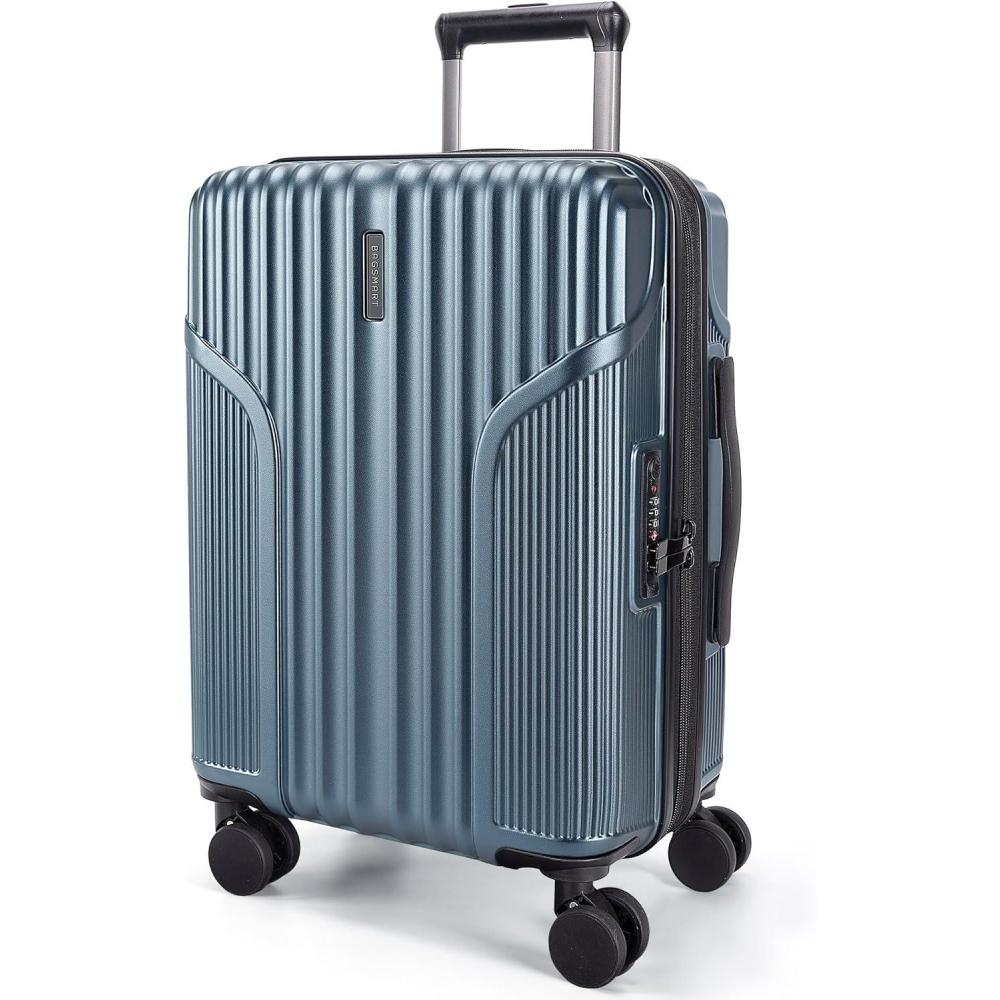 image:imageBAGSMART Carry On Luggage 22x14x9 Airline Approved luggage with Spinner Wheels 20 Inch Expandable Hardside Carry On Suitcase with TSA Lock Rolling Travel suitcase CarryOn Pink LavenderRoyal Blue