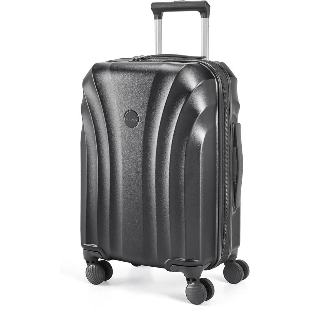 image:imageBAGSMART Carry On Luggage 22x14x9 Airline Approved with TSA Lock Expandable Hard Shell Suitcase with Spinner Wheels Lightweight 20 Inch Travel Rolling CarryOn Luggage Light BlueBlack