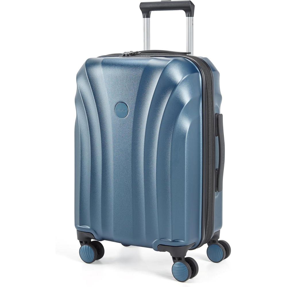 image:imageBAGSMART Carry On Luggage 22x14x9 Airline Approved with TSA Lock Expandable Hard Shell Suitcase with Spinner Wheels Lightweight 20 Inch Travel Rolling CarryOn Luggage Light BlueLight Blue