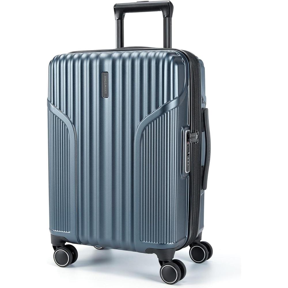 image:imageBAGSMART Expandable Carry On Luggage 22x14x9 Airline Approved CarryOn Suitcase with Spinner Wheels Hardside Polycarbonate Rolling Travel Luggage with TSA Lock 20Inch BlueRoyal Blue