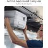BAGSMART 20 inch Carry on Luggage with Spinner Wheel, Lightweight Carry on Suitcase TSA Lock, Hard Shell Carry on Luggage 22x14x9 Airline Approved Travel Suitcase, Sliver(Sliver)
