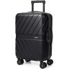 BAGSMART Carry On Luggage 22x14x9 Airline Approved With TSA Lock, 1OO% Polycarbonate Hardside Luggage with Spinner Wheels, Durable Hard Shell Carry On Suitcase 20 inch Black(Black)