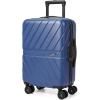 BAGSMART Carry On Luggage 22x14x9 Airline Approved With TSA Lock, 1OO% Polycarbonate Hardside Luggage with Spinner Wheels, Durable Hard Shell Carry On Suitcase 20 inch Black(Navy Blue)