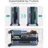 BAGSMART Expandable Carry On Luggage 22x14x9 Airline Approved, Carry-On Suitcase with Spinner Wheels, Hardside Polycarbonate Rolling Travel Luggage with TSA Lock 20-Inch, Blue(Royal Blue)