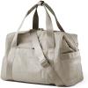 BAGSMART Gym Bag for Women, Carry on Weekender Overnight Bag, Travel Duffel Bags with Trolley Sleeve, Personal Item Travel Bag Tote Bag Workout Dance Bag(Pink,Medium)(Beige)