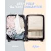 BAGSMART Keep Shape Packing Cubes, 7 Set for Travel, Lightweight Cubes, Suitcase Organizer Bags Set for Essentials(01-White Opal)