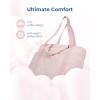 BAGSMART Puffer Tote Bag for Women, Quilted Travel Top Handle, Large Lightweight Shoulder Handbags with Zipper