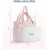 BAGSMART Puffer Tote Bag for Women, Quilted Travel Top Handle, Large Lightweight Shoulder Handbags with Zipper