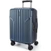 BAGSMART Carry On Luggage 22x14x9 Airline Approved, luggage with Spinner Wheels, 20 Inch Expandable Hardside Carry On Suitcase with TSA Lock Rolling Travel suitcase Carry-On, Pink Lavender(Dark Blue)