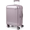 BAGSMART Carry On Luggage 22x14x9 Airline Approved with Spinner Wheels, Travel TSA Approved 100% PC Hard Shell Suitcases, 20 Inch Expandable Luggage with TSA Lock, Dark Sea Green(Purple)