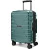 BAGSMART Carry On Luggage 22x14x9 Airline Approved with Spinner Wheels,Lightweight 20 Inch Luggage with TSA Lock,Expandable Hard Shell Carry On Suitcases for Men Women,Dark Blue(Pine Green)