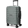 BAGSMART Carry On Luggage 22x14x9 Airline Approved with Spinner Wheels,Lightweight 20 Inch Luggage with TSA Lock,Expandable Hard Shell Carry On Suitcases for Men Women,Dark Blue(Olive)