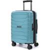 BAGSMART Carry On Luggage 22x14x9 Airline Approved with Spinner Wheels,Lightweight 20 Inch Luggage with TSA Lock,Expandable Hard Shell Carry On Suitcases for Men Women,Dark Blue(Teal Blue)