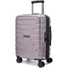 BAGSMART Carry On Luggage 22x14x9 Airline Approved with Spinner Wheels,Lightweight 20 Inch Luggage with TSA Lock,Expandable Hard Shell Carry On Suitcases for Men Women,Dark Blue(Rose Purple)