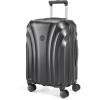 BAGSMART Carry On Luggage 22x14x9 Airline Approved with TSA Lock, Expandable Hard Shell Suitcase with Spinner Wheels, Lightweight 20 Inch Travel Rolling Carry-On Luggage, Light Blue(Black)