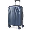 BAGSMART Carry On Luggage 22x14x9 Airline Approved with TSA Lock, Expandable Hard Shell Suitcase with Spinner Wheels, Lightweight 20 Inch Travel Rolling Carry-On Luggage, Light Blue(Dark Blue)