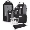 BAGSMART Compression Packing Cubes, 6 PCS Packing Cubes for Suitcases, Travel Bags Organizer for Luggage, Lightweight Packing Cube for Travel Essentials(Black)