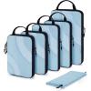 BAGSMART Compression Packing Cubes, 6 Set/4 Set/2 Set Travel Packing Cubes for Carry on Suitcases, Compression Suitcase Organizers Bag Set & Travel Cubes for Luggage, Lightweight Packing Organizers(Pink Pearl)