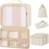 BAGSMART Compression Packing Cubes, Travel Cubes for Packing, 6/5/4 Set Suitcase Organizer Bags Set, Lightweight Packing Organizers(03-White Opal)