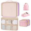 BAGSMART Compression Packing Cubes, Travel Cubes for Packing, 6/5/4 Set Suitcase Organizer Bags Set, Lightweight Packing Organizers(04-Colorful)