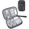 BAGSMART Cord Organizer Travel Cable Organizer Bag Tech Electronic Organizer Travel Case, Travel Essentials for Charger, Cable, Phone, Flash drive, Single Layer – Black(Single Layer Black)