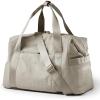 BAGSMART Gym Bag for Women, Carry on Weekender Overnight Bag, Travel Duffel Bags with Trolley Sleeve, Personal Item Travel Bag Tote Bag Workout Dance Bag(Pink,Medium)(Beige)