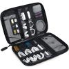 BAGSMART Large Electronics Travel Organizer Case, Tech Accessories Cord Storage Bag for Phone, Power Bank, SD Card, Cables, Black(Black)