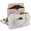BAGSMART Medium Garment Bags for Travel, Convertible Travel Garment Duffle Bag Suit Bags for Women, 2 in 1 Garment Bags with Shoe Compartment(Beige)