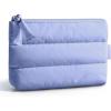 BAGSMART Small Cosmetic Bag, Elegant Roomy Makeup Bags,lipstick pouch,Zipper Pouch,Great Gifts for Women,Travel Waterproof Toiletry Bag Accessories Organizer Gifts (Pink-1 pcs)(02-Lavender)