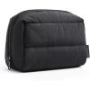 BAGSMART Small Makeup Bag, Travel Cosmetic Bag Make Up Pouch Small Travel Zipper Pouch,Water-resistant Toiletry Bag,Makeup Organizer Bag for Women, Black(02-Black)
