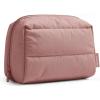 BAGSMART Small Makeup Bag, Travel Cosmetic Bag Make Up Pouch Small Travel Zipper Pouch,Water-resistant Toiletry Bag,Makeup Organizer Bag for Women, Black(02-Nude Pink)