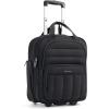 BAGSMART Small Underseat Carry on Luggage with Wheels, 16-inch Under Seat Luggage, Lightweight Travel Luggage Travel Suitcase for Women, Personal Item Bag, Navy Blue(Black)