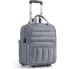 BAGSMART Small Underseat Carry on Luggage with Wheels, 16-inch Under Seat Luggage, Lightweight Travel Luggage Travel Suitcase for Women, Personal Item Bag, Navy Blue(Dark Gray)
