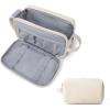 BAGSMART Toiletry Bag for Men, Travel Toiletry Organizer Dopp Kit Water-resistant Shaving Bag for Toiletries Accessories, Door Room Essentials,Black-large(Beige)