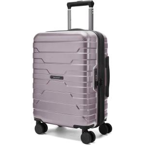 BAGSMART Carry On Luggage 22x14x9 Airline Approved with Spinner Wheels,Lightweight 20 Inch Luggage with TSA Lock,Expandable Hard Shell Carry On Suitcases for Men Women,Dark Blue(Rose Purple)