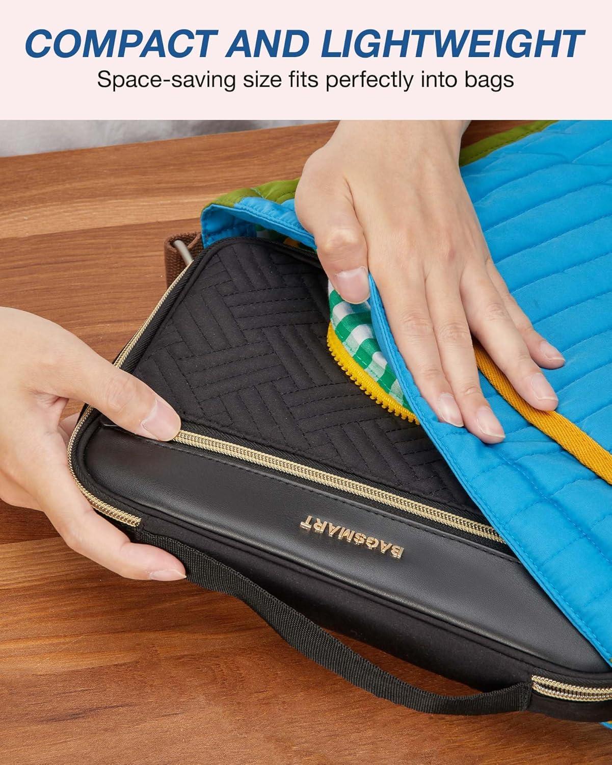 image:imageBAGSMART Electronics Travel Organizer Portable Tech Accessories Cord Storage Case for Charging Cables BlackSingle LayerBlack