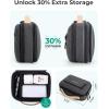 BAGSMART Electronics Organizer Travel Case, Cord Organizer Travel Cable Bag for Tech Accessories (Black)