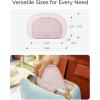 BAGSMART Travel Jewelry Case Jewelry Organizer Storage Roll Rings Necklaces Earrings Bracelets Brooches Watch Large Portable Light Pink(A-Beige)