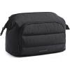 BAGSMART Makeup Bag Travel Toiletry Bag, Puffy Padded Make Up Bags for Women, Makeup Organizer Wide-open Pouch Purse, Travel Essentials for Toiletries Accessories Brushes, Black(Black)