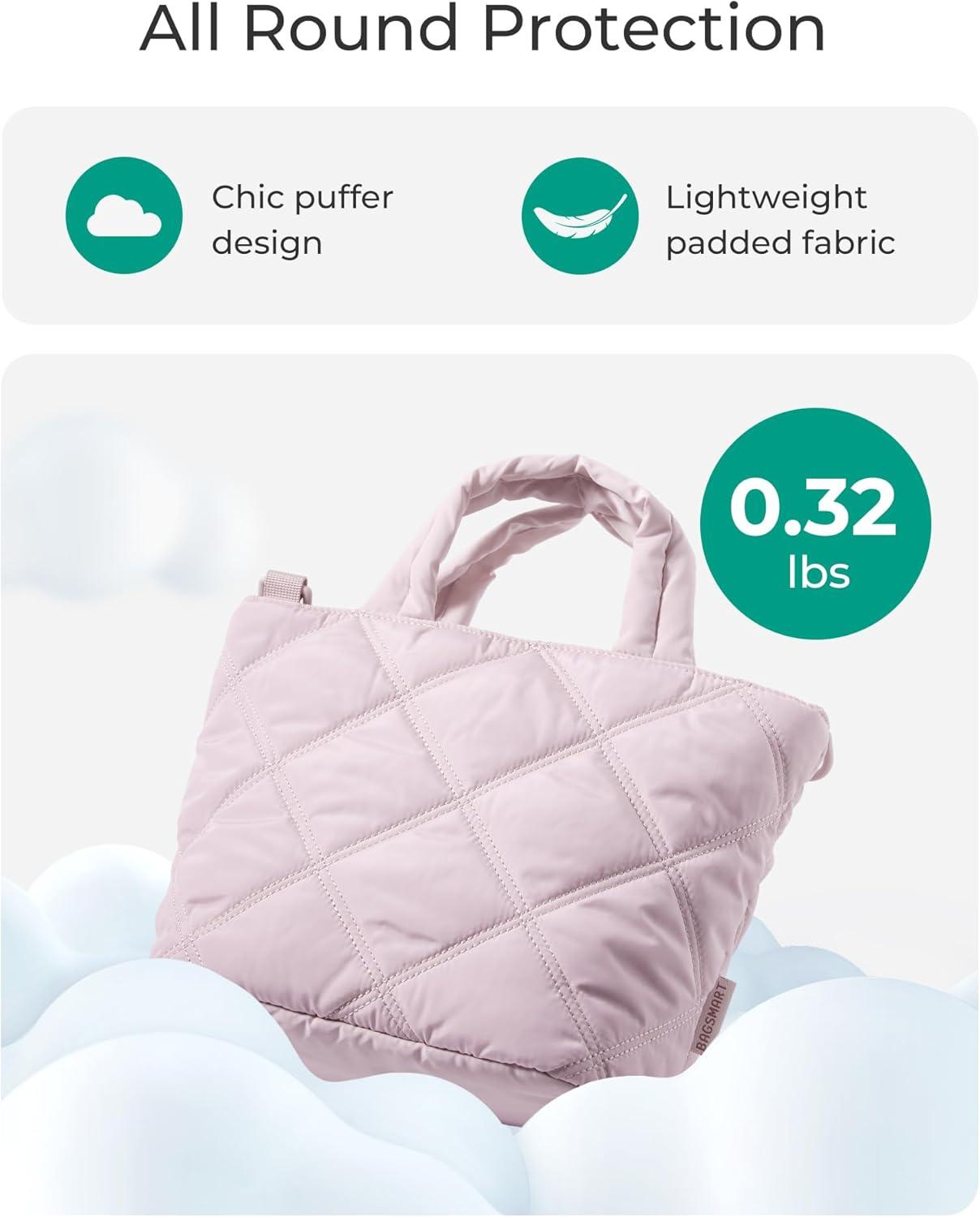 image:imageBAGSMART Crossbody Bags for Women Small Crossbody Bag Cross Body Purse Mini Tote Travel Purse Shoulder Handbags WalletBaby Pink