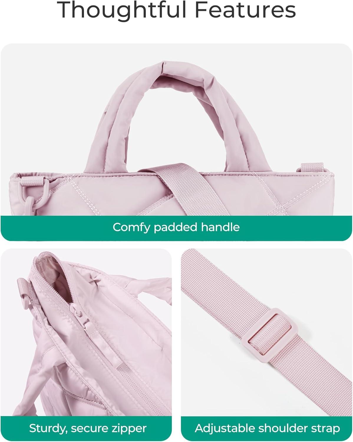 image:imageBAGSMART Crossbody Bags for Women Small Crossbody Bag Cross Body Purse Mini Tote Travel Purse Shoulder Handbags WalletBaby Pink