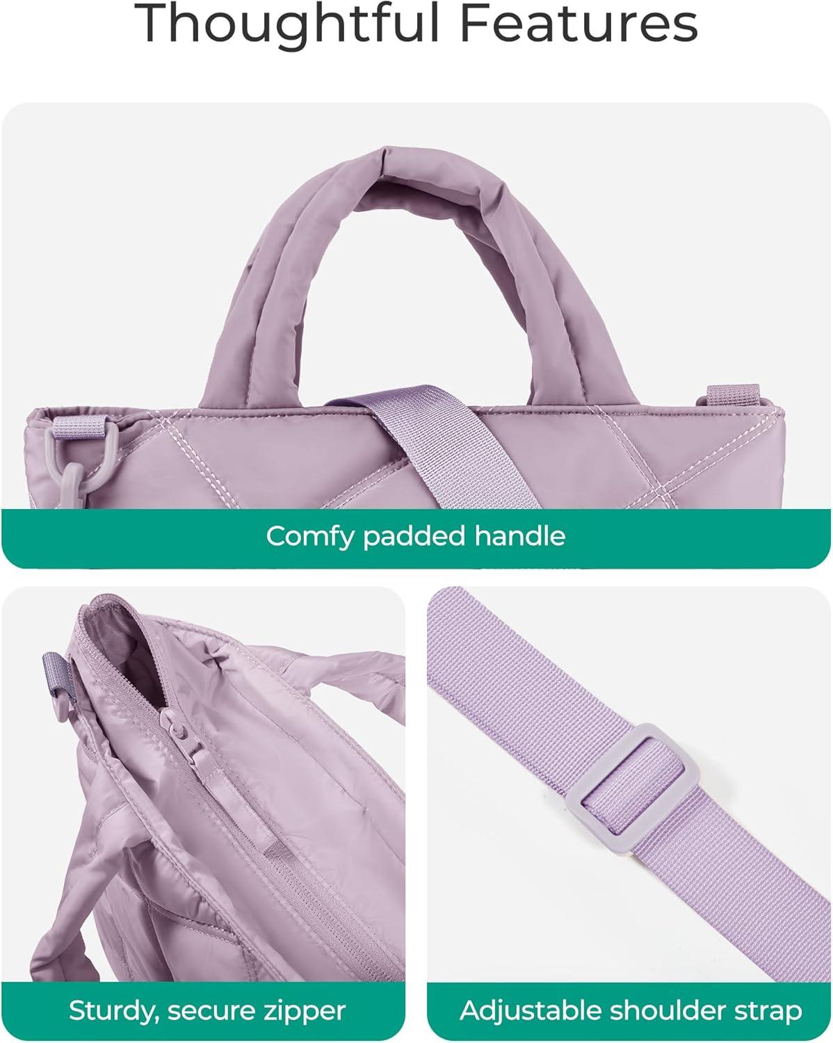 image:imageBAGSMART Crossbody Bags for Women Small Crossbody Bag Cross Body Purse Mini Tote Travel Purse Shoulder Handbags WalletMist Purple