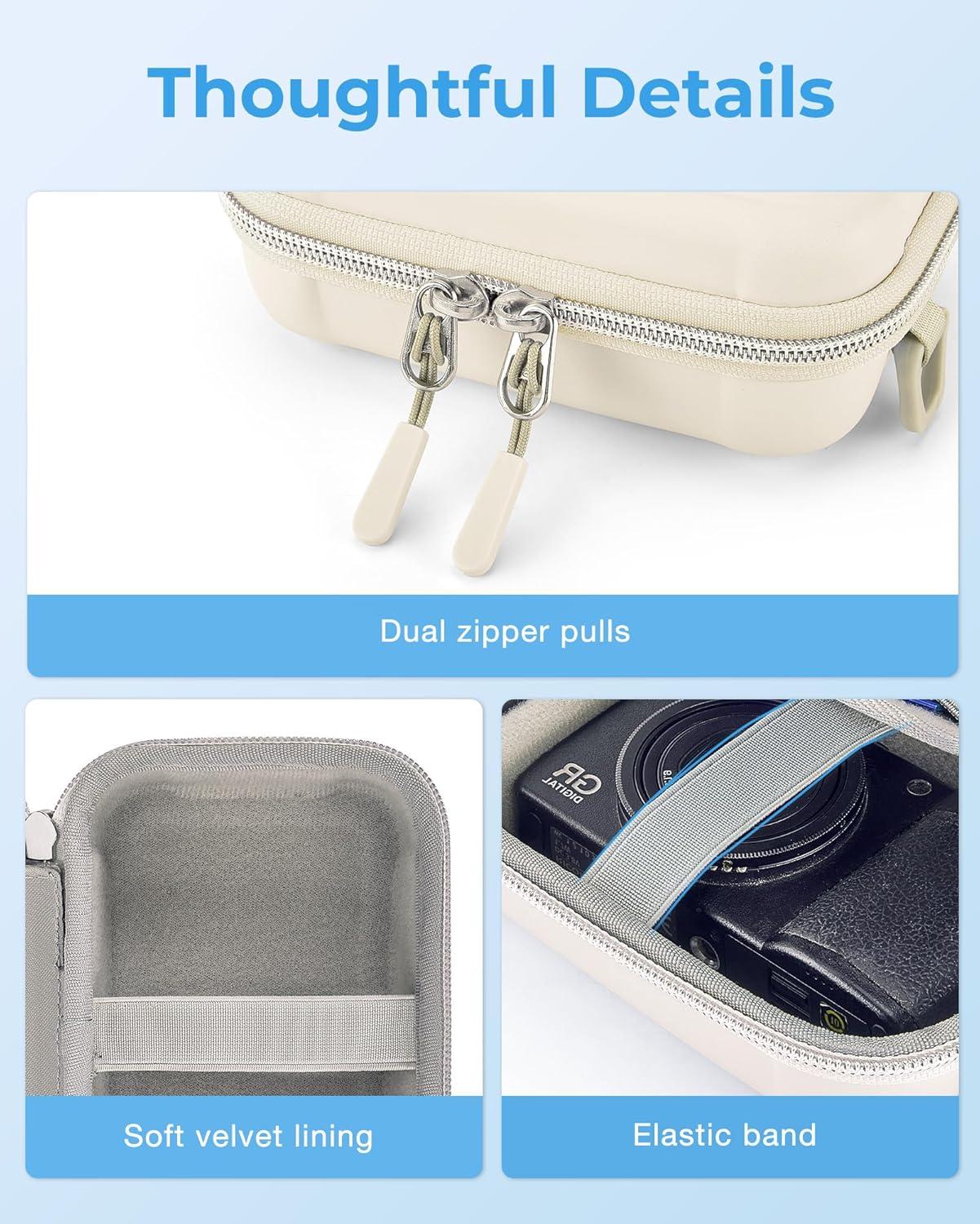 image:imageBAGSMART Digital Camera Case Lightweight Kids Camera Case Compatible with GoopowMgaoloCIMELRSeckton Kids Camera Toys and Children Digital Video Camera Best Christmas and Birthday Gifts BlueBeige
