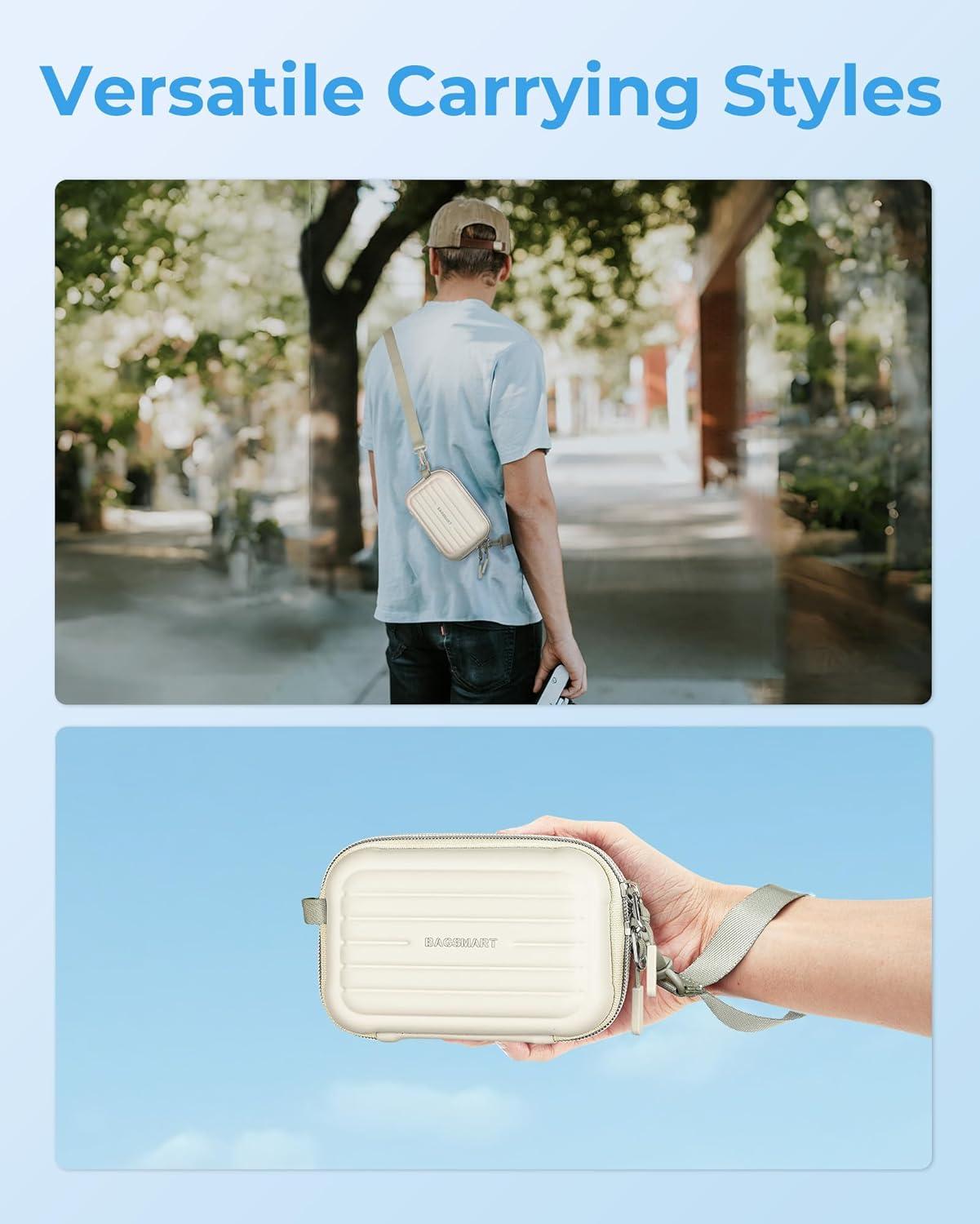 image:imageBAGSMART Digital Camera Case Lightweight Kids Camera Case Compatible with GoopowMgaoloCIMELRSeckton Kids Camera Toys and Children Digital Video Camera Best Christmas and Birthday Gifts BlueBeige