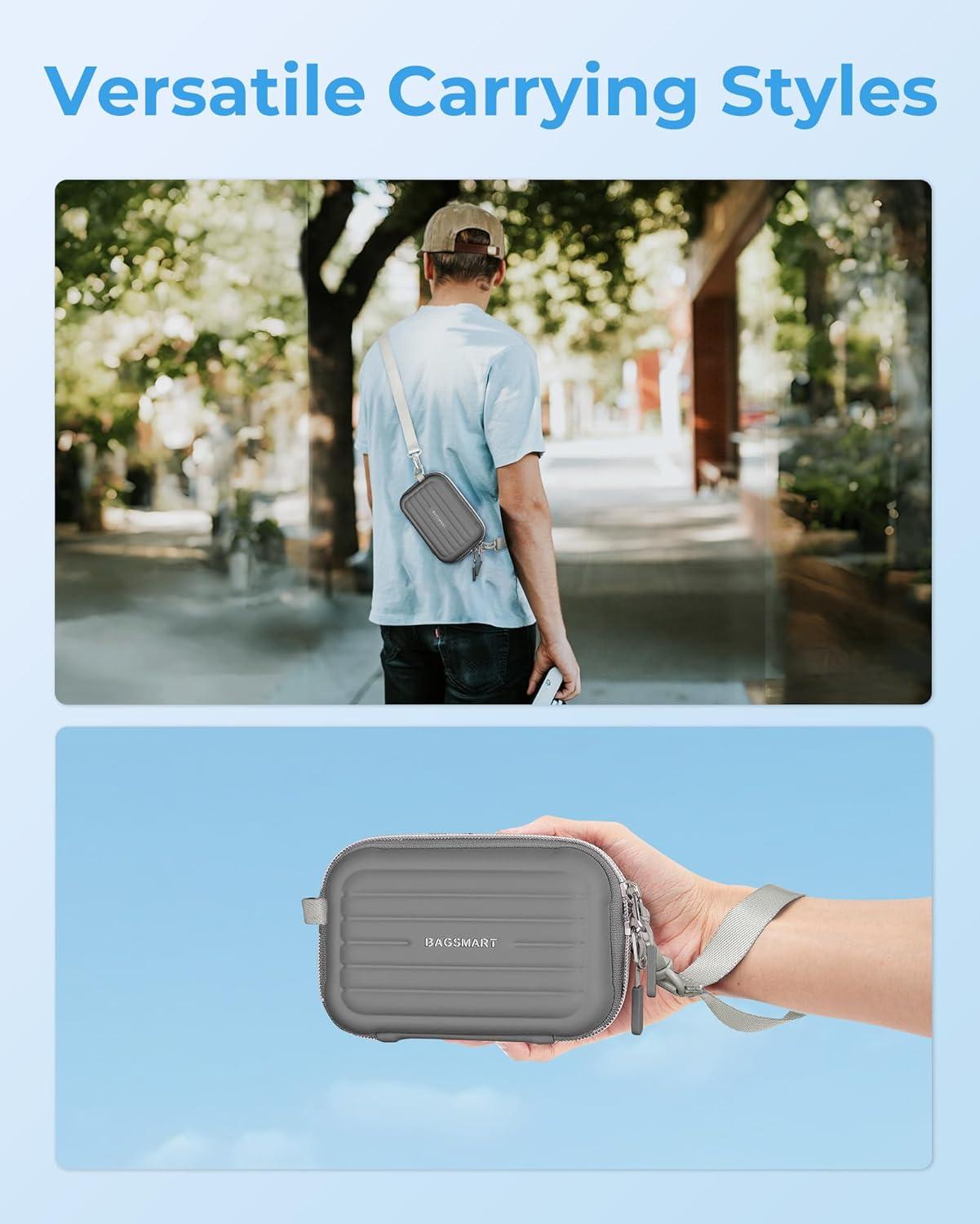 image:imageBAGSMART Digital Camera Case Lightweight Kids Camera Case Compatible with GoopowMgaoloCIMELRSeckton Kids Camera Toys and Children Digital Video Camera Best Christmas and Birthday Gifts BlueGrey