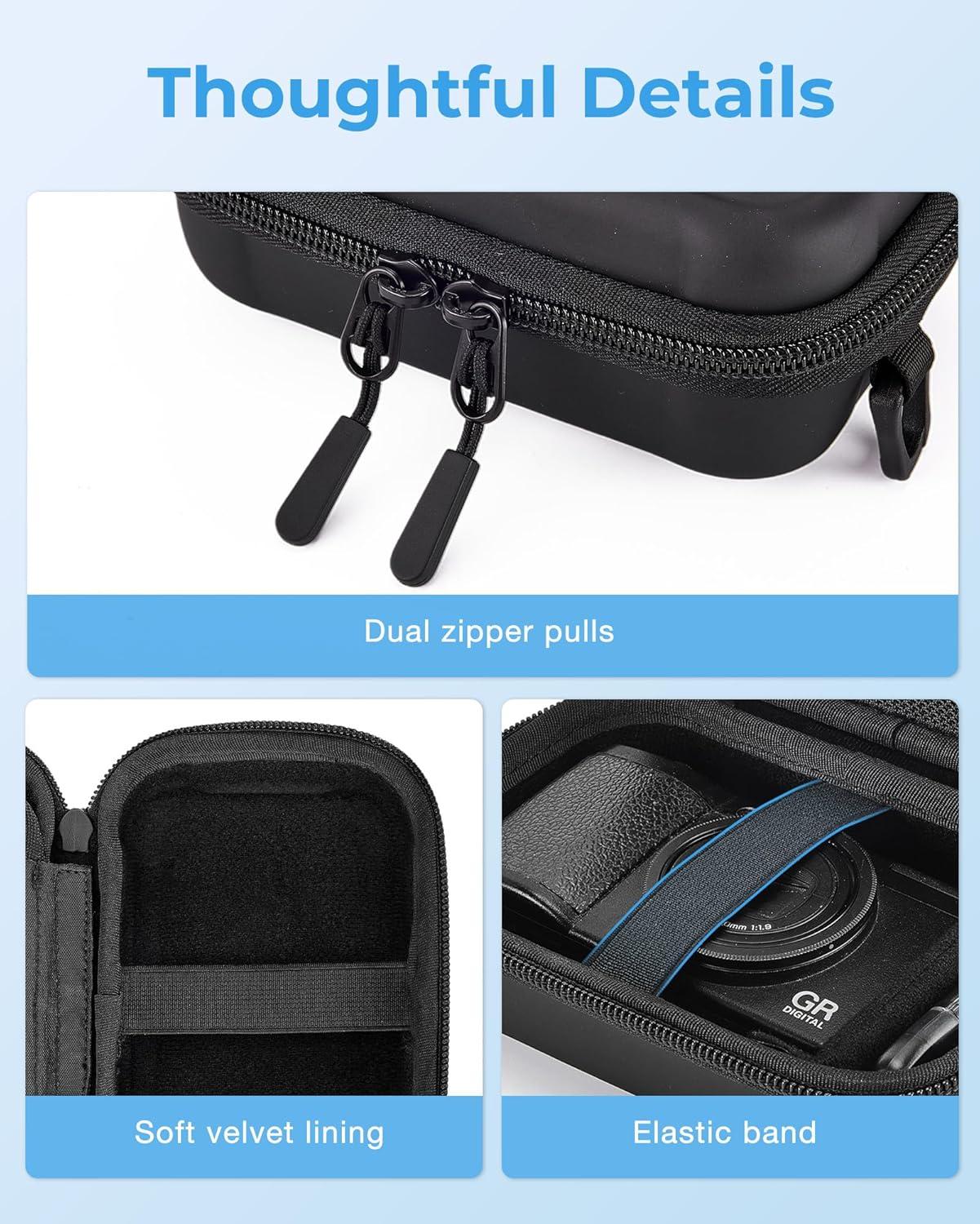 image:imageBAGSMART Digital Camera Case Lightweight Kids Camera Case Compatible with GoopowMgaoloCIMELRSeckton Kids Camera Toys and Children Digital Video Camera Best Christmas and Birthday Gifts BlueBlack