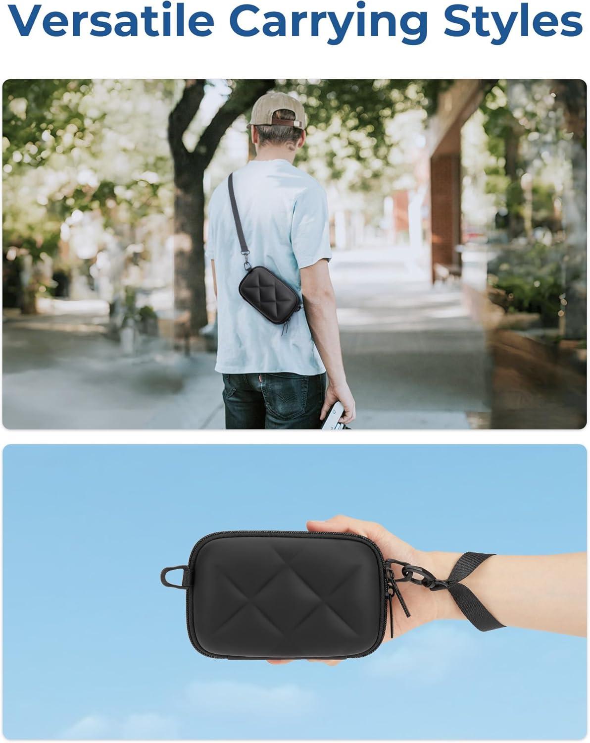 image:imageBAGSMART Digital Camera Case Protective amp Lightweight Camera Case with 2 Carrying Ways Waterproof amp Shockproof Small Camera Bag for Canon PowerShot G7X Mark IIIIISony DSCW800DSCW830 BeigeBlack
