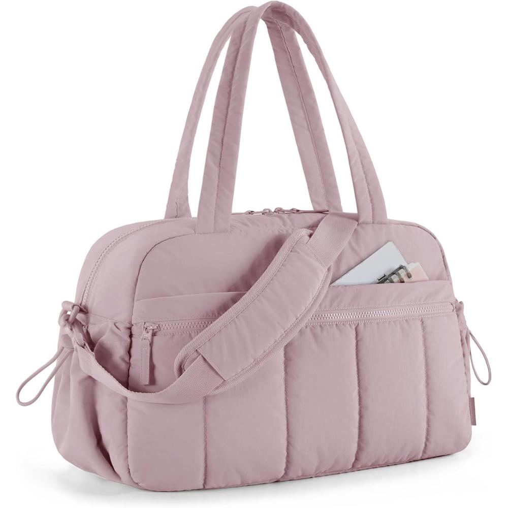 image:imageBAGSMART Gym Bag for Women Duffle Bag for Travel with Wet Pocket Lightweight Carry on Weekender Duffel Water ResistantOrchid Purple