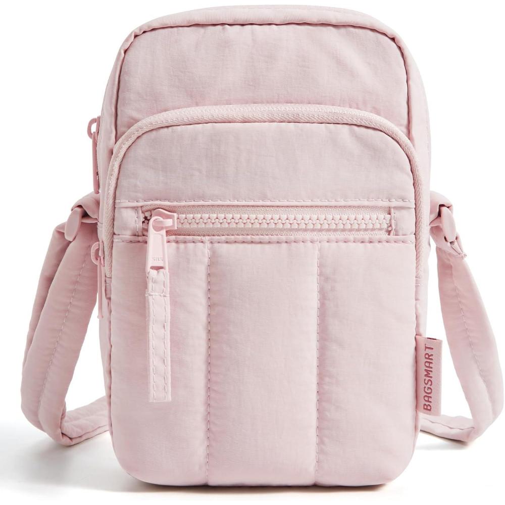 image:imageBAGSMART Small Crossbody Bags for Women Mini Cell Phone Cross body Purses Travel Wallet with RFID Blocking Card SlotsEpink