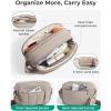 BAGSMART Anti Theft Crossbody Bags for Women Travel Purse, Medium Quilted Puffy cross body bag, Handbags Shoulder Purses, Baby Pink-medium(Light Gray)